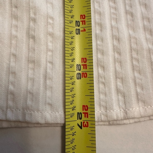 Tommy Bahama Men’s Small White Seersucker Stripe Button Down Beach Travel Casual - Picture 12 of 12